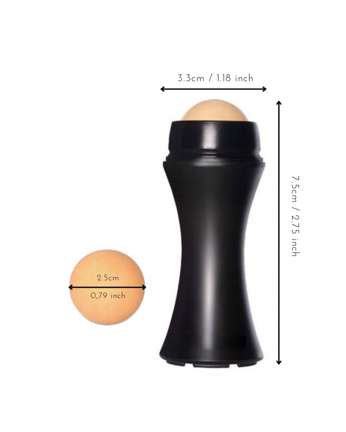 Lavalux- Roller Facial à Effet Mat